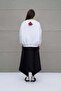 Gray Melange Oversize Sweatshirt with Slogan 18262 - 5