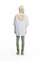 Gray Melange Backless Layered Sweatshirt 19042 - 5