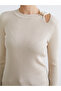 Esvab • Modern & Distinctive Zero Roba Collar Gathered Women's Knitwear Sweater - 3