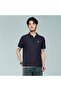 قميص بولو رجالي ذو قصة عادية بلون واحد - 4