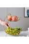2-Tier Fruit Basket Kitchen Countertop Vegetables Rack Metal Storage Holder(White) - 5