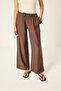 High Waist Loose Leg Pants - 2