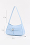 Buckle Detailed Minimalist Trend Model Zippered Women's Shoulder and Baguette Bag - 2