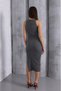 Summer Midi Dress with Camisole Slit Detail - Stylish Design That Hugs the Body - 3