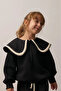 Wide Collar Girls' Sweatshirt