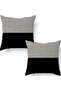 Home Ultra-Soft Pillow Cover, Modern Geometric Pattern Styles Pillow Case -Linen-Blend Breathable &