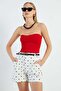 Polka Dot Shorts with Belted Waist - 4