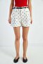 Polka Dot Shorts with Belted Waist - 6