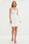 Eyelet Detailed Strappy Mini Dress - 2