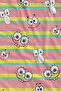 Pastel Striped Evil Eye Bead Patterned 70X150 Beach Towel - Digital Printed Bath Towel - 2