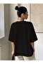 Letter Print Drop Shoulder Tee Summer Preppy Tops - 5