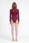 Women's Judge Collar Long Sleeve Snap Button Body - 4