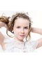 Women's floral ribbon headband wreath for bridal/photography. - 5