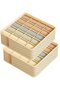 Two-piece underwear, bra, and sock storage box cabinet with foldable drawers for home hotel - 5