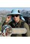 Sun hat with neck shield - UPF 50+ UV protection Wide brim Suitable for walking and fishing Unisex Navy blue 1 piece - 5