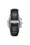 Men's Stainless Steel Watch, Black Leather Band | Trn-43db - 5
