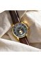 Men's Stainless Steel Gold Watch, Brown Leather | Trnda-43g - 5