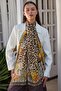 Liora Leopard Patterned Silk Shawl - 2