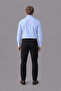 Blue Regular Fit Cotton Pocketless Classic Long Collar Shirt - 2