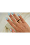 Yzk651 Black Mineli Chain Detail Double Row Gold Ring (Adjustable)
