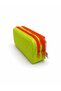 School Patterned Zippered 2-Compartment Green Colored Pencil Case - 3