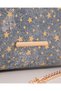 Women's Gold Star Chain Strap Clutch Bag with Charm Detail - 4