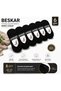 Men's Cotton Ankle Socks - 6 Pairs of Black Casual Shoe Socks with Silicone Band (Size 40-45).