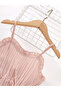 Girls Pink Ruffled Strappy Dress - 3