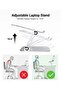 Adjustable Height Ergonomic Aluminum Laptop Stand for 10-15.6 inch Silver - 3