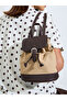 Khaki Drawstring Flap Backpack - 2