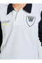 Teen Boys Off-White Polo T-Shirt with Long Sleeves - 3