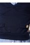 Girls Button Detail Sweatshirt with Mock Shirt Detail - 3