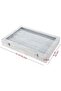 Earring storage box 40-pair velvet transparent lockable dustproof. - 3