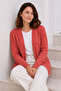 Summer Cotton Cardigan R4551 Pomegranate Flower - 3