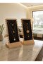2 Piece Black Decorative Wooden Jewelry Organizer Stand Necklace Bracelet Accessory Organizer Gift - 4