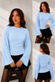 Modal Fabric Gathered Detail Wide Sleeve Women's Blouse 212