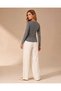 Women's Soft Texture Premium Quality Body-Conscious Boat Neck Tricot Blouse - 7