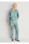 Tropical Patterned Pajama Shirt - 2