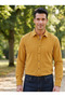 Men's Regular Fit Corded Fabric Velvet Winter Shirt