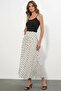 Women's Polka Dot White Skirt - 2