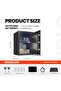 Touch Screen Safe Box with Silent Mode, Backlit Keypad, LED Light, Anti-Rust & Anti-Theft, Home/Office, 33×50×35 cm, Black - 2