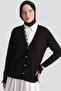 Lace Knitwear Cardigan Black - 5