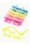 6-Pack Neon Star Party Glasses Green Glow in the Dark Glow in the Dark Entertainment Glasses - 5