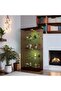 64.5'' Glass Display Cabinet in Clear with Lock and Lights, Lighted Curio Cabinet Collection Display Case, Floor Standing Showcase for Living Room Home Office - 6