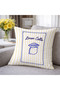 Limon Cello Yellow Blue Striped Decorative Throw Pillow Cover Mediterranean 43X43 cm - 4