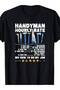 Fun Artisan Hourly Wage T-Shirt Tool Pattern Oversized Cotton Tee Construction Worker DIY Enthusiast Casual Short Sleeve Crew Neck Gift - 2