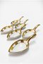 6-Piece Porcelain Bowl Snack Bowl Sauce Bowl Mini Size, Gold Gilded Turkish Delight Bowl - 5