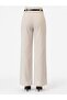 High Waist Double Belt Palazzo Pants - 5