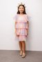 Le Mabelle Girl's Multi-Colored Star Printed Layered Tulle Dress Estela