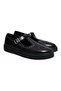Black Color Laceless Genuine Leather Men's Shoes
